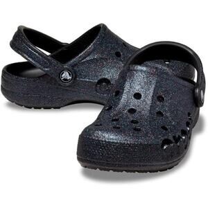 NWT Crocs Unisex Baya Two-Strap Slide Sandals - Black -12 Women/10 Men